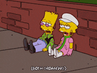 sad bart simpson GIF