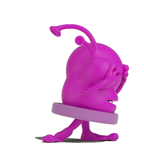 Pink Waiting Sticker by El Exilio