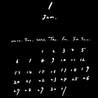 tekitara jan カレンダー 1month tekitara GIF