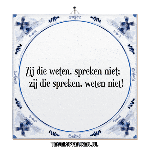 Nl Wijsheid Sticker by Tegelspreuken.nl