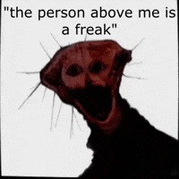 Freak Comment Above GIF