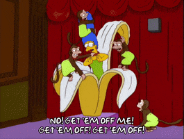 marge simpson banana GIF