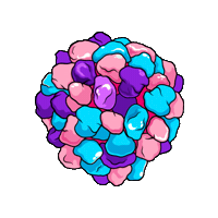 Blue Candy Sticker by Crumpets