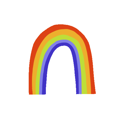 ciocarlica giphyupload happy rainbow color Sticker