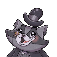 Raccoon Wow Sticker