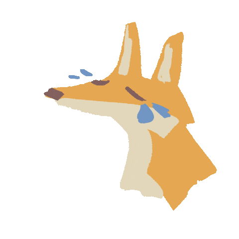 Sad Oh No Sticker by zandraart