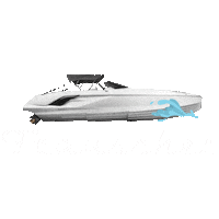 frauscher demon yachting speedboat miamivice Sticker