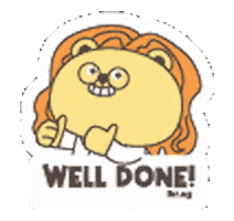 IKR_SG done lion well done well Sticker