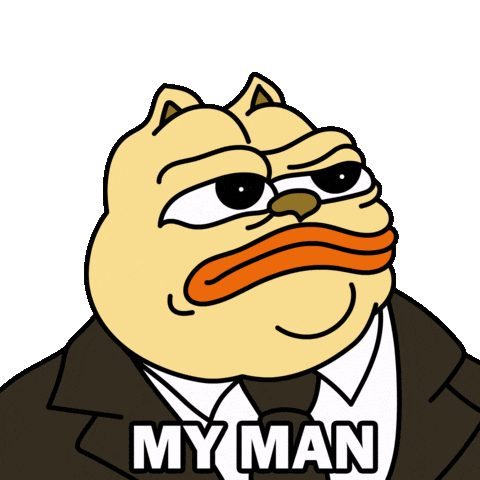 My Man Solana Sticker by ChonkyCom