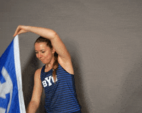 Celebration Flag GIF by BYU Cougars