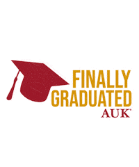 University Graduation Sticker by AUK