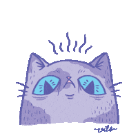 imvilo cat purple meow vilo Sticker