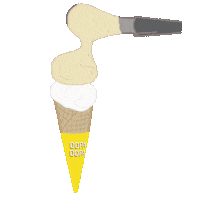 Ice Cream Happiness Sticker by Dopa Dopa