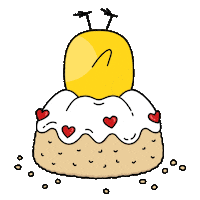 Happy Birthday Cake Sticker by Beaky Boops