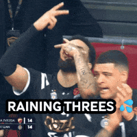 Raining Threes GIF by Basketball Club Partizan