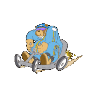 On My Way Racing Sticker