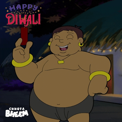 Festival Of Lights Diwali GIF by Chhota Bheem