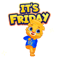 Its Friday Sticker by Lucas and Friends by RV AppStudios