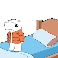 Sad Good Night Sticker by Ordinary Friends