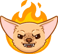 Angry Dog Sticker