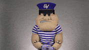 louie the laker flexing muscles GIF by Grand Valley State University