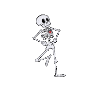 dsgnjulia halloween jump scary creepy Sticker
