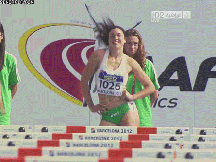 michelle jenneke barcelona GIF by Cheezburger