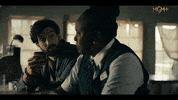 Cheers Sitting GIF by FROM