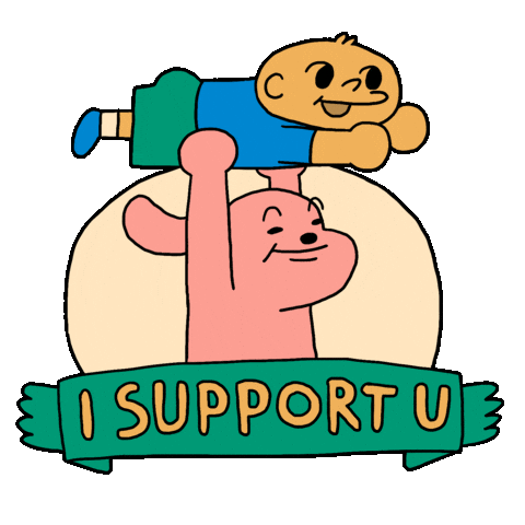 Encourage Best Friend Sticker by Sherchle