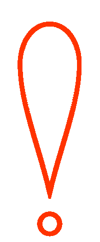Exclamation Mark Ausrufezeichen Sticker by Rosa-Luxemburg-Stiftung