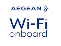 Wifionboard Sticker by Aegean Airlines
