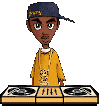 hip hop STICKER