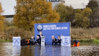 'Under Water': Climate Campaigners Send Message to World Leaders at COP26