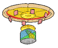 Pizza Ufo Sticker by himHallows