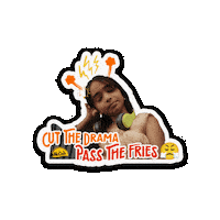 No Drama Expression Sticker by McCain Foods India