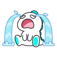Sad Dino Sticker by BIGO Live