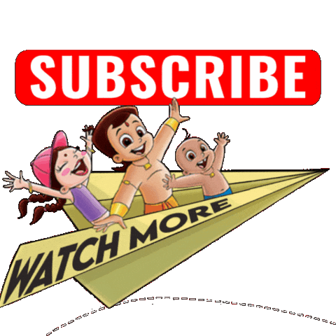 Subscribe Sticker by Chhota Bheem