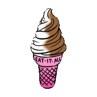 hungry ice cream STICKER by imoji