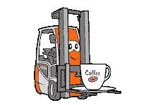 Coffee Forklift Sticker by STILL GmbH