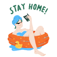 Rubber Duck Swimming Sticker by Summorie