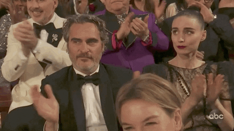 Joaquin Phoenix Clapping GIF by The Academy Awards