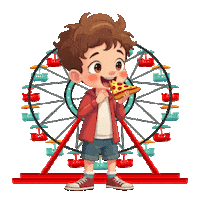 Ice Cream Pizza Sticker