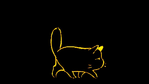 sleepy cat GIF
