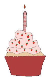 emmagubitzdesigns birthday cake candle cupcake Sticker