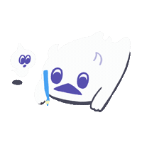 momo_obake art kawaii artist drawing Sticker