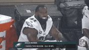 Sitting Philadelphia Eagles GIF by NFL