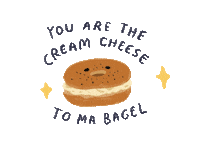 Love You Bagel Sticker
