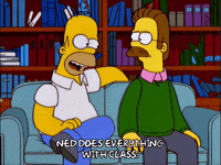 sitting homer simpson GIF