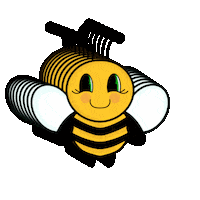 Spring Bee Sticker by Easy Peasy Cutters