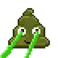 Art Shitting Sticker by Poopies.io